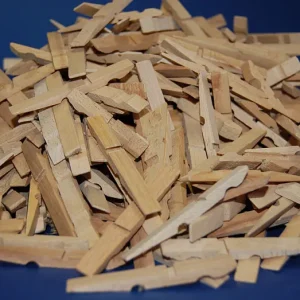 Wäscheklammern-Hälften aus Holz – 400 Stück, 7,2 cm