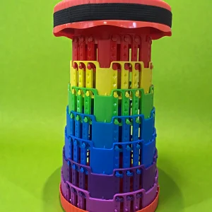 Vario-Hocker – ausziehbarer Klapphocker 10–45 cm mit Trageriemen